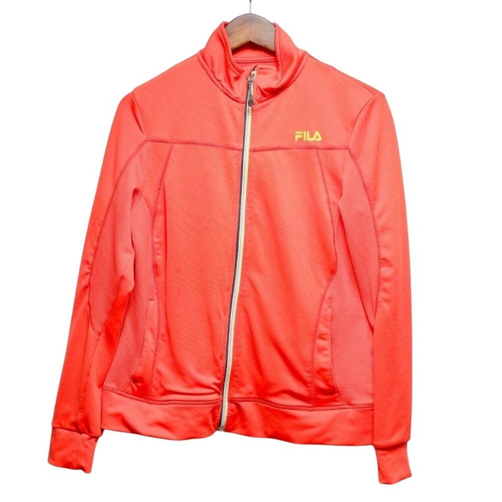FILA PERFORMANCE WOMEN'S ZIP FRONT TRACK JACKET SIZE LARGE